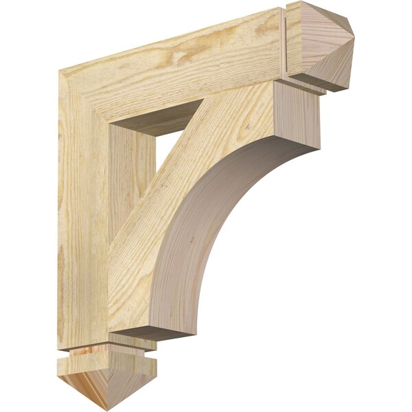 Ekena Millwork Westlake Arts & Crafts Rough Sawn Bracket, Douglas Fir, 4"W x 20"D x 20"H BKT04X20X20WTL03RDF - main